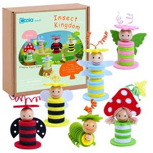 Enfant en bas âge début jouets éducatifs <span class=keywords><strong>abeille</strong></span> insecte couture 3D feutre bricolage artisanat activité Kits bricolage Arts et artisanat ensemble pour enfant - Product Image 1