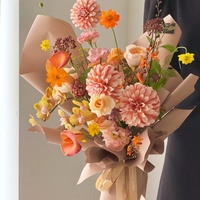 Papier d'emballage épais et imperméable de couleur unie pour bouquets de fleurs, artisanat DIY, emballage cadeau - pour bouquets en gros