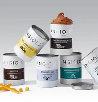 Boîte Tube en Carton Luxe Personnalisée 500 ml, Imprimée, pour Contenants de Coupes de Glace, Desserts Glacés et Emballages Cosmétiques