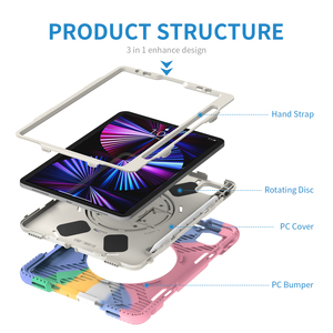 <span class=keywords><strong>Silicone</strong></span> chống sốc trẻ em cầu vồng trường hợp máy tính bảng cho trường hợp máy tính bảng gồ ghề cho <span class=keywords><strong>iPad</strong></span> Pro 12.9 2021 2020 2018 trường hợp - Product Image 3