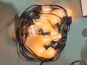 Guirlandes lumineuses de Noël S14 G45 A60 étanches pour intérieur et extérieur, décorations de fêtes IP65, type assemblable - Product Image 3
