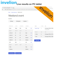 Invelion compatible avec les bracelets RFID avec logiciel de gestion du temps gratuit, classement Web LTE