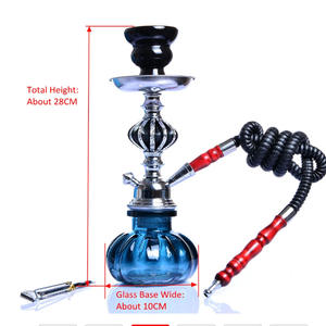Venta caliente Mini Shisha Hookah Set de alta calidad de cerámica Metal laca Frosted Technics Square Mirror Finish Hookah - Product Image 4