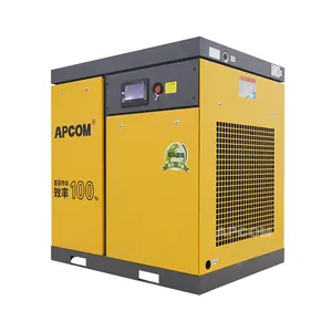 APCOM 37KW 50HP industrial air compressor yellow rotary screw air compressor 2023 hot sale