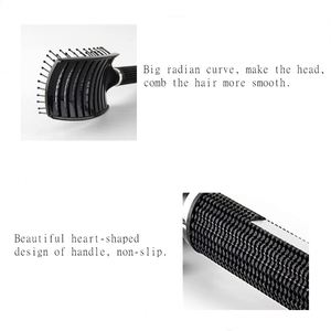 Brosse à cheveux de coiffure et de massage avec logo, démêlante, à poils en plastique, durable, confortable et tendance - Product Image 3