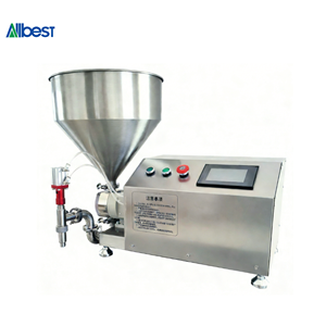 เครื่องบรรจุเค้กอัตโนมัติแบบตั้งโต๊ะ เครื่องหยอดเค้กแบบโรเตอร์ปั๊ม เครื่องบรรจุซอสสำหรับใช้ในร้านเบเกอรี่ - Product Image 1