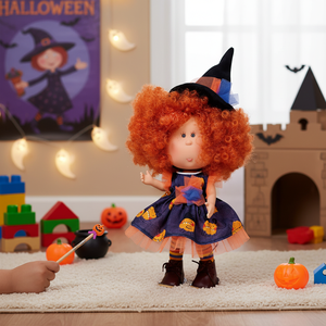 Poupées traditionnelles en vinyle de haute qualité, fabrication artisanale, Munecas Mia, filles aux cheveux roux, Halloween, personnalisées, pour enfants - Product Image 3