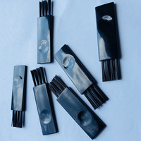 Brosse à poils en nylon noire de petite taille avec manche en plastique PP - Outil de nettoyage en gros directement de l'usine