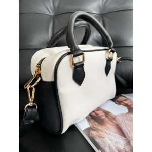 Linen Boston Bag Women <b>Shoulder</b> <b>Strap</b> Durable Daily Use Handbag - Product Image 3