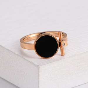 Anillo de acero inoxidable personalizado para niñas, joyería elegante, informal, para graduación, universidad, escuela secundaria - Product Image 5