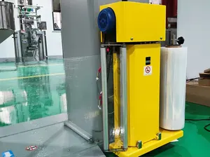 Industrie Semi Automatische Stretch Wrapper Film Krimpfolie Pallet Wikkelen Machine