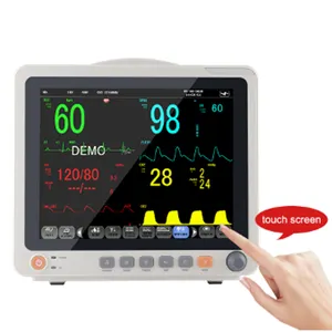 Professional medical equipment 12 Inch Multi-parameter ECG monitor blood pressure testing Multi-parameter Veterinary Animals Mon