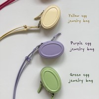 Pochette à bijoux ronde, sac bandoulière au design de niche, polyvalent, style Instagram, sacoche décorative à porter autour du cou, sac banane, porte-clés