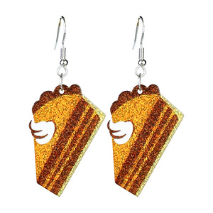 Boucles d'oreilles acryliques Thanksgiving tournesol dinde citrouille feuille d'érable gâteau pendentif boucles d'oreilles pour femmes Uionen 2354 - Product Image 6