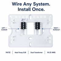 Termostato Programable OEM 3215, 4 Periodos, Programación de 7 Días, 1 ° Precisión F, 18~30 VCA o 2xAA, Clase II NEC para sistemas HVAC domésticos en EE. UU.