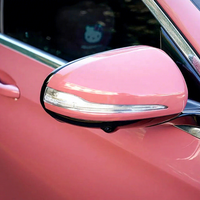 Vinyle Adhésif pour Voiture Rouge Morganite Métallisé Brillant HD en PET Coulé, 1,52x18m/5x60ft, Vente en Gros, Usine de Guangzhou, Un Rouleau Complet, Autocollants pour Voiture