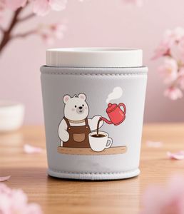 แขนเสื้อถ้วยกาแฟนีโอพรีนทำจากวัสดุดำน้ำออกแบบได้ตามต้องการมีรูปแบบการเล่าเรื่อง - Product Image 1