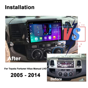 9 "2 Din Android 13 Radio Estéreo Reproductor Multimedia Gps Navegación Carplay Android para Toyota Fortuner Hilux Revo <span class=keywords><strong>Vigo</strong></span> 2005-2007 - Product Image 2