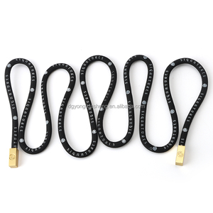골드 로고 금속 레이스 팁 창고 하이 퀄리티 라운드 그리기 문자열 - Product Image 6