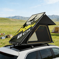 Tente de toit rigide Pop Up Hardtop Shell Roof, tente de toit triangulaire en fibre de carbone, tente de toit rigide pour le camping