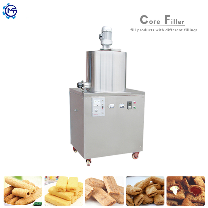 Stainless Steel Puff Snack Processing Line Core Filling Machine CE