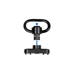 Cordón de pistola táctica de doble punto Arnés táctico de nailon Cordón de seguridad de nailon cruzado con 2 juegos de hebillas de arnés - Product Image 4