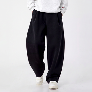 Pantalon de survêtement OEM pour homme, printemps-automne, épais, infroissable, avec logo personnalisé, coupe droite, jambe large, style américain, décontracté, pour l'Europe - Product Image 1