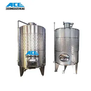 Equipo de producción de acrobacias para fermentación de vino, fermentador iobarico cónico, Inox, depósito de fermentación con camisa