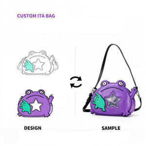 Sac à bandoulière de luxe pour femme, style Ita Bag personnalisé avec fenêtre transparente, grand format, vente en gros - Product Image 1