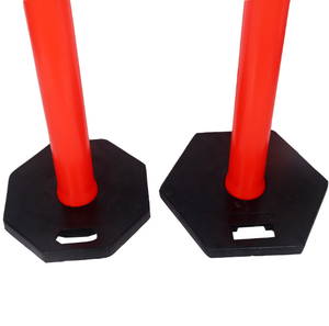 Canalizador de advertencia reflectante portátil de seguridad de entrada al por mayor poste de barrera de estacionamiento poste delineador de tráfico poste con Base - Product Image 5