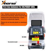 Máquina de Corte de Llaves Automática Portátil Xhorse Dolphin II XP-005L XP005L con Pantalla Táctil y Batería Integrada