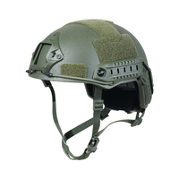 Casco FRP rápido, equipo de equitación al aire libre, entrenamiento de campo, casco táctico de fibra de vidrio rápido con suspensión ajustable y almohadillas EPP