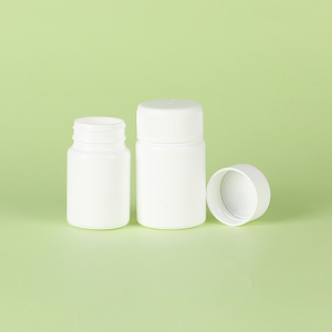 Envases farmacéuticos de plástico HDPE redondos de diferentes tamaños para productos de salud, medicamentos y pastillas con tapa de rosca. - Product Image 3