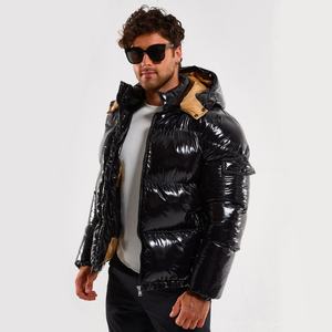 Veste matelassée personnalisée avec logo, nouveau design, coton, hiver, rembourrage en duvet, polyester, veste d'extérieur pour homme - Product Image 1