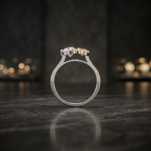 Anillo de Diamante con Corte Marquesa Cultivado en Laboratorio, Plata de Ley 925, Oro de 9K, 14K, 18K, Joyería para Mujer, Anillo de Compromiso - Product Image 2