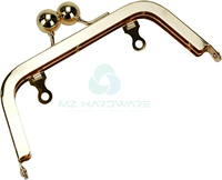 MZ haute qualité perle ronde argent bricolage portefeuille cadre Bitray baiser fermoir serrure matériel décoration bricolage bagage sac accessoires de couture