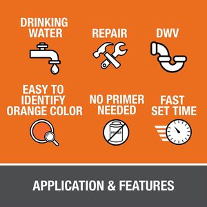 กาวซีเมนต์สำหรับท่อร้อยสายไฟฟ้า CPVC ยี่ห้อ <span class=keywords><strong>Ez</strong></span> Weld 786 พร้อมกระป๋องและแปรงสำหรับระบบหัวฉีดน้ำดับเพลิง - Product Image 6