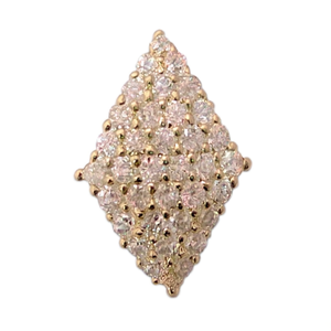 Orecchini di Lusso in Oro 18K con Diamanti Taglio Brillante Rotondo Design Geometrico Gioielli da Matrimonio per Donne - Product Image 1