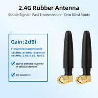 Antena de Goma Corta Confiable de Doble Banda 2.4Ghz 5.8Ghz Wifi para Transmisión de Datos Celulares M2M