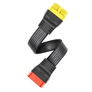 Hot item Flat 16pin OBD2 Extension Cable Car 16pin Connector Work on OBD2 Diagnostic Tools