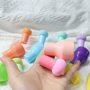 Fungo polvere Puff logo personalizzato Puff polvere forma di fungo Puff polvere a doppio uso per applicazioni sia a secco che a umido - Product Image 3