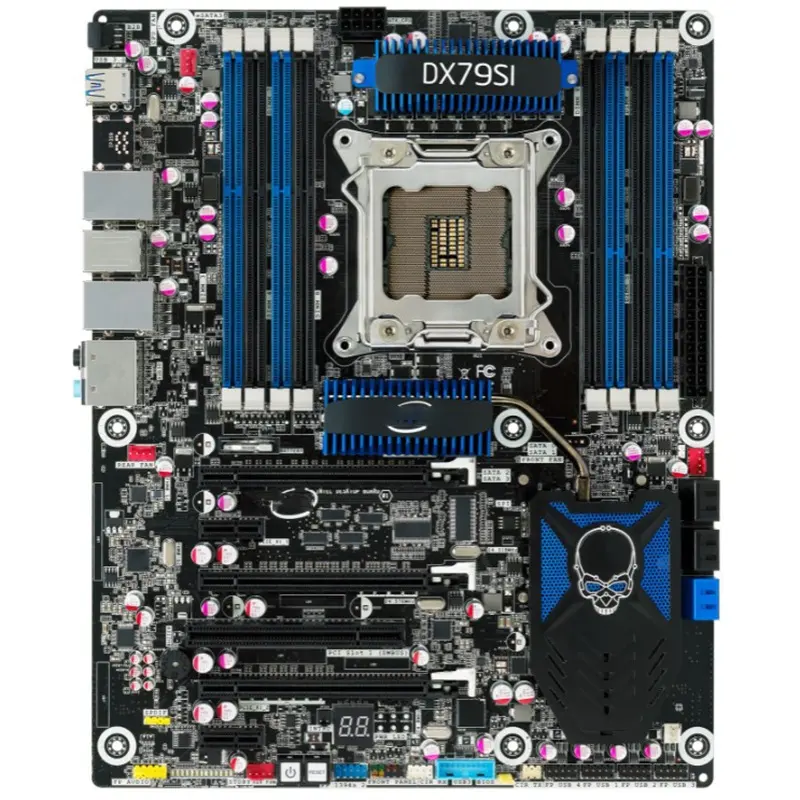 X79 DX79SI Skull System High-end Luxury Motherboard For Intel Support E5 I7 3960X LGA 2011 High Quality 95% New
