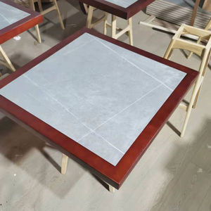 Wholesale Sintered Stone Restaurant Table with Wood <b>Frame</b> European Design Durable Commercial Dining Table - Product Image 6