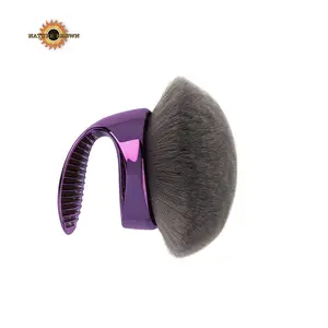 Thiên nhiên màu nâu vẻ đẹp thêm lớn cơ thể bàn chải ánh sáng lung linh trang điểm nhựa xử lý thuộc da và ứng dụng kem che khuyết điểm trang điểm thuộc da bàn chải - Product Image 1