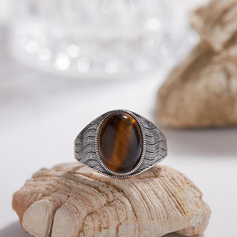 Natural Tiger Eye Ring