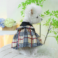 Ventes en gros disponibles, robes pour chiens en peluche à carreaux personnalisées XS, robe de toilettage pour animaux de compagnie, manteau pour chien à poitrine profonde, vêtements d'hiver pour grands chiens