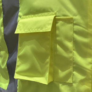 Vestes de travail à logo personnalisé, <span class=keywords><strong>haute</strong></span> <span class=keywords><strong>visibilité</strong></span>, doublées en polaire, imperméables, <span class=keywords><strong>sans</strong></span> manches, avec poche, pour l'hiver - Product Image 5
