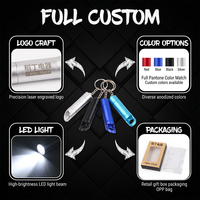 Porte-clés décapsuleur LED en alliage d'aluminium 2026 avec logo personnalisé, gravure laser, léger, style tendance, pour la fête des pères