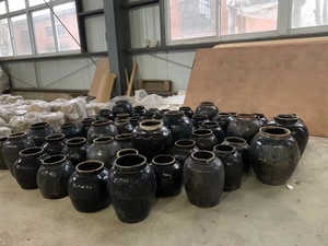 Porcellana cinese antico <span class=keywords><strong>arredamento</strong></span> e accessorio per la <span class=keywords><strong>casa</strong></span> vecchio vaso in ceramica da giardino nero - Product Image 3