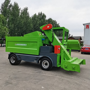 Colector de estiércol de cuatro ruedas Shandong Xianjiaji con motor diésel para recolección y transporte de estiércol agrícola, ecológico. - Product Image 1